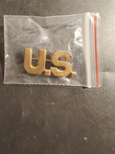 老王徽章第173期 - 美国陆军领章   二战时期横针版