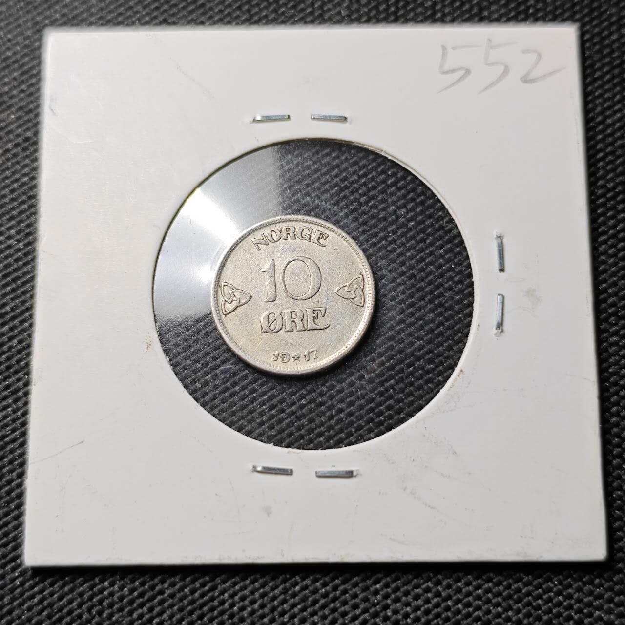 KK钱币收藏小铺 《套币 好品/批量散币专场》  2月预留时间 周末发货  1917挪威10欧尔银币