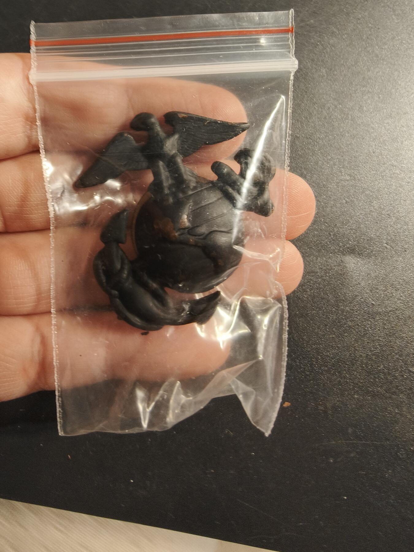 老王徽章第173期 美国海军陆战队大檐帽帽徽   低可视度版