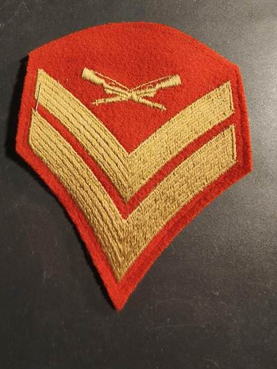 老王徽章第173期 - 美国海军陆战队中士军衔臂章