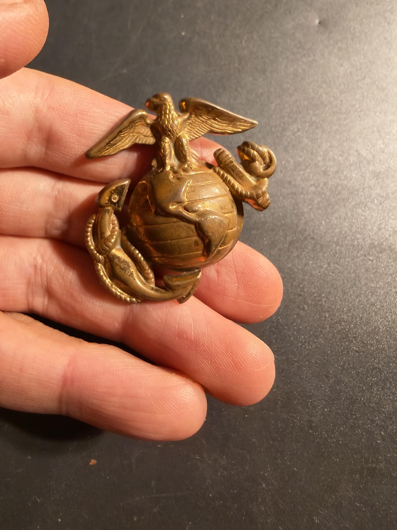 老王徽章第173期 美国海军陆战队大檐帽帽徽