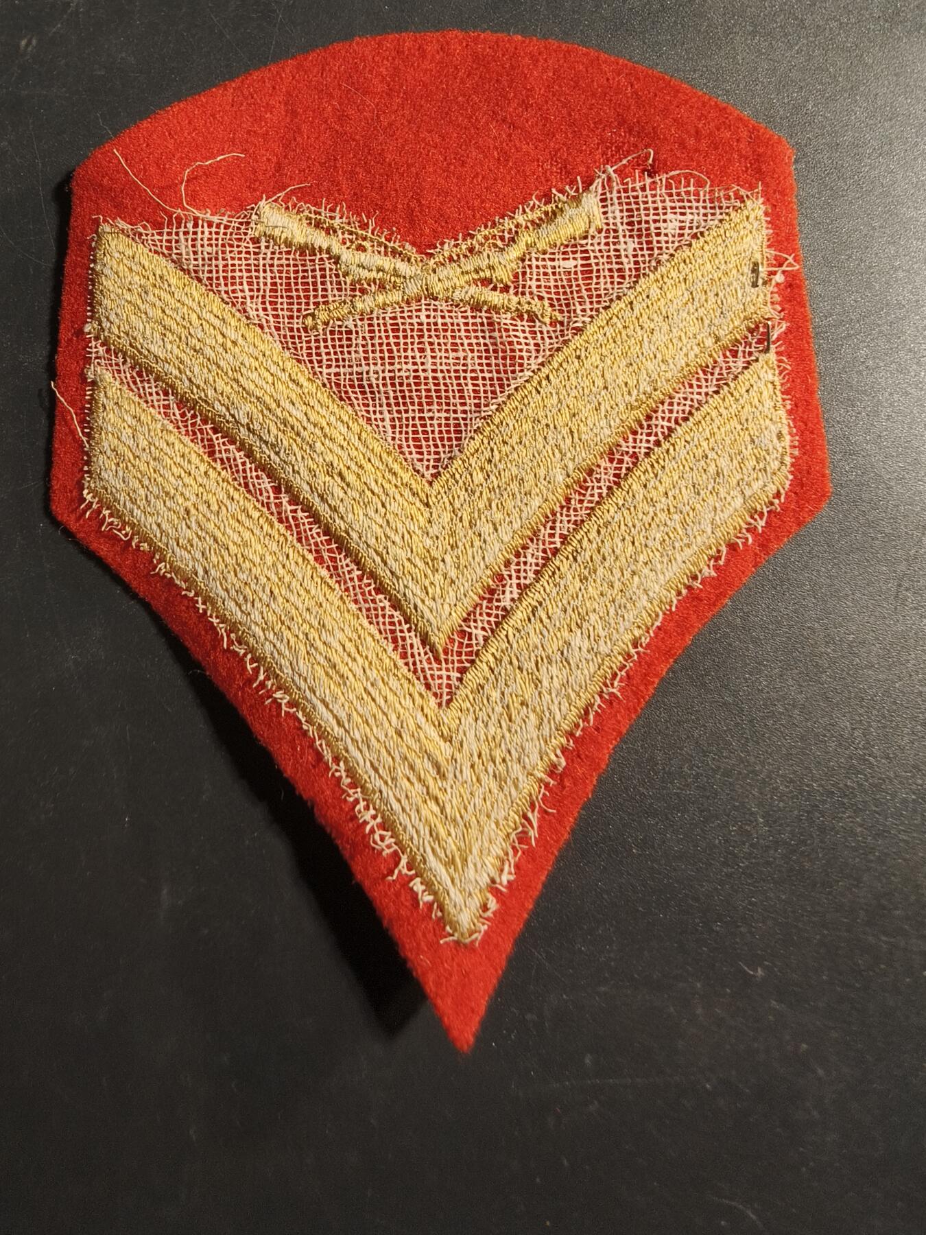 老王徽章第173期 美国海军陆战队中士军衔臂章