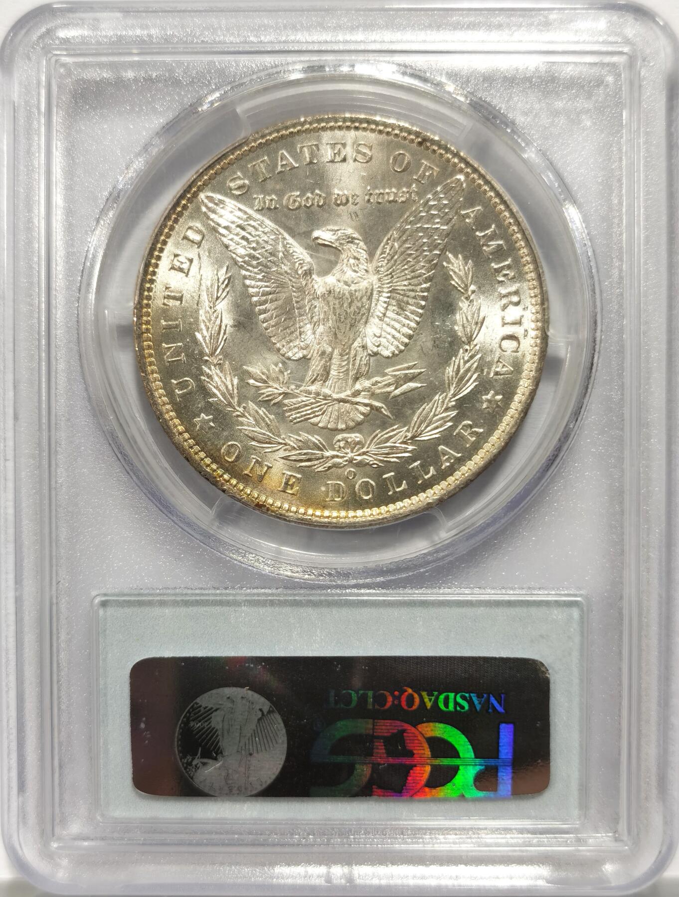 博洋堂“岁启嘉年”2026新年精品大拍专场暨第155期（全场包邮） PCGS MS64 美国1884年O版摩根$1大银币 人面绝美月牙形彩虹包浆 色彩层次饱满 过渡自然 银光莹润干净 品相一流绝 把玩俱佳
