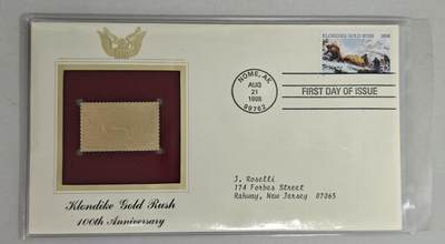 瓶子🏺第224期拍卖会 -   1998美国首日封带金箔邮票  雪山救援