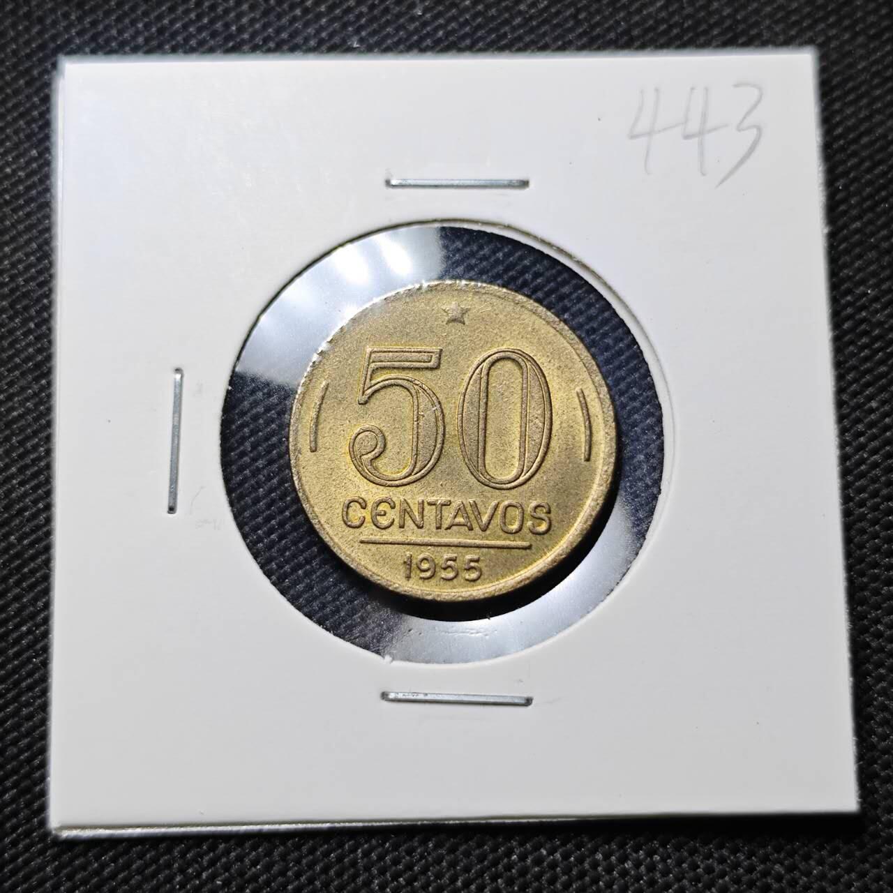 KK钱币收藏小铺 《套币 好品/批量散币专场》  2月预留时间 周末发货  1955巴西50分 好品