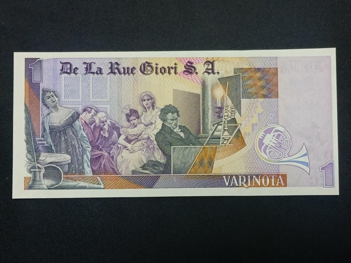 【游宝包邮场】蛇年第104期  德纳罗测试钞-贝多芬【无冠号版 全新UNC】