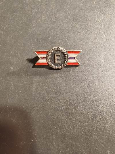 老王徽章第173期 - 美国二战优秀军事生产商技能章     二战时期横针版