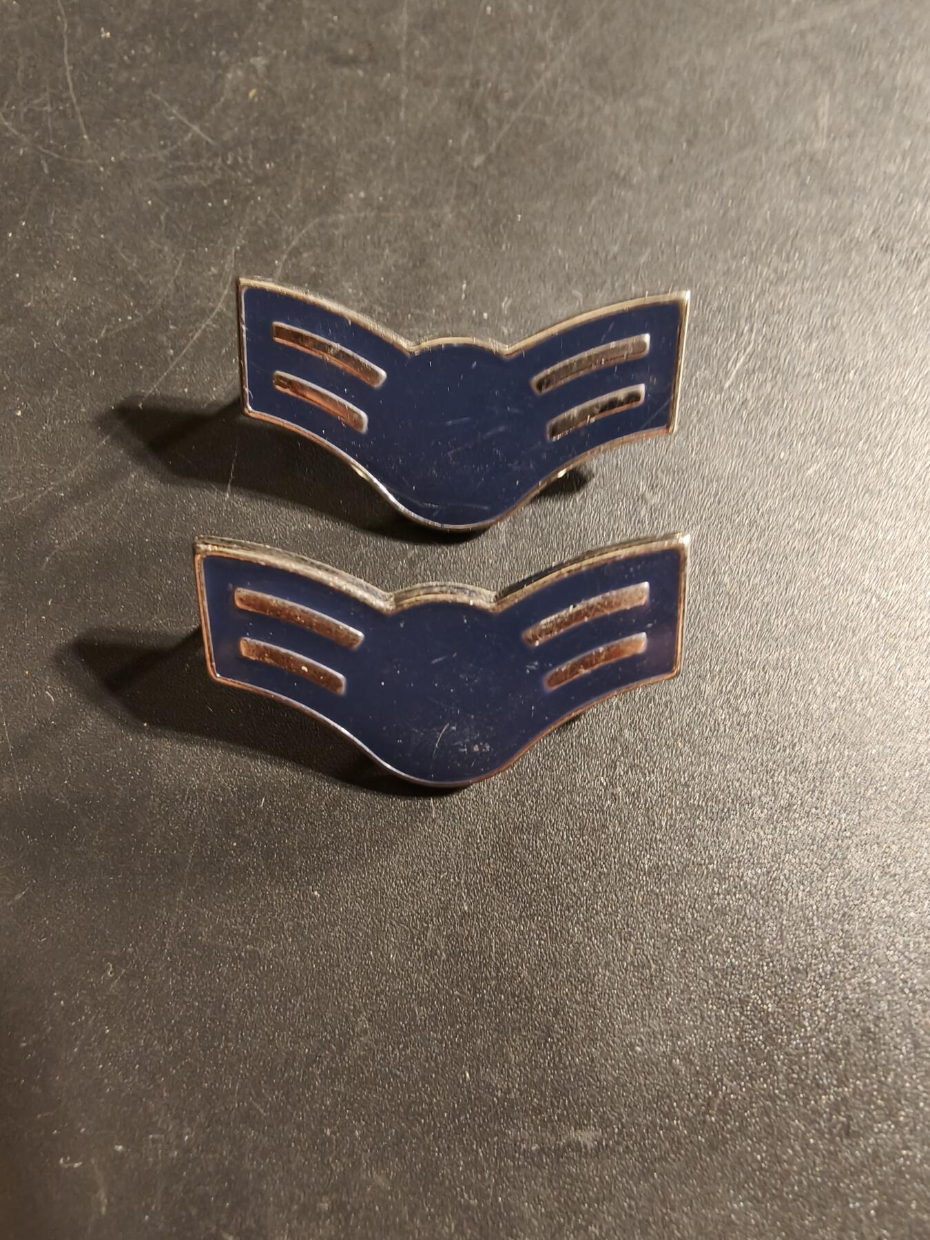 老王徽章第173期 美国空军E-3级飞行员金属军衔一组