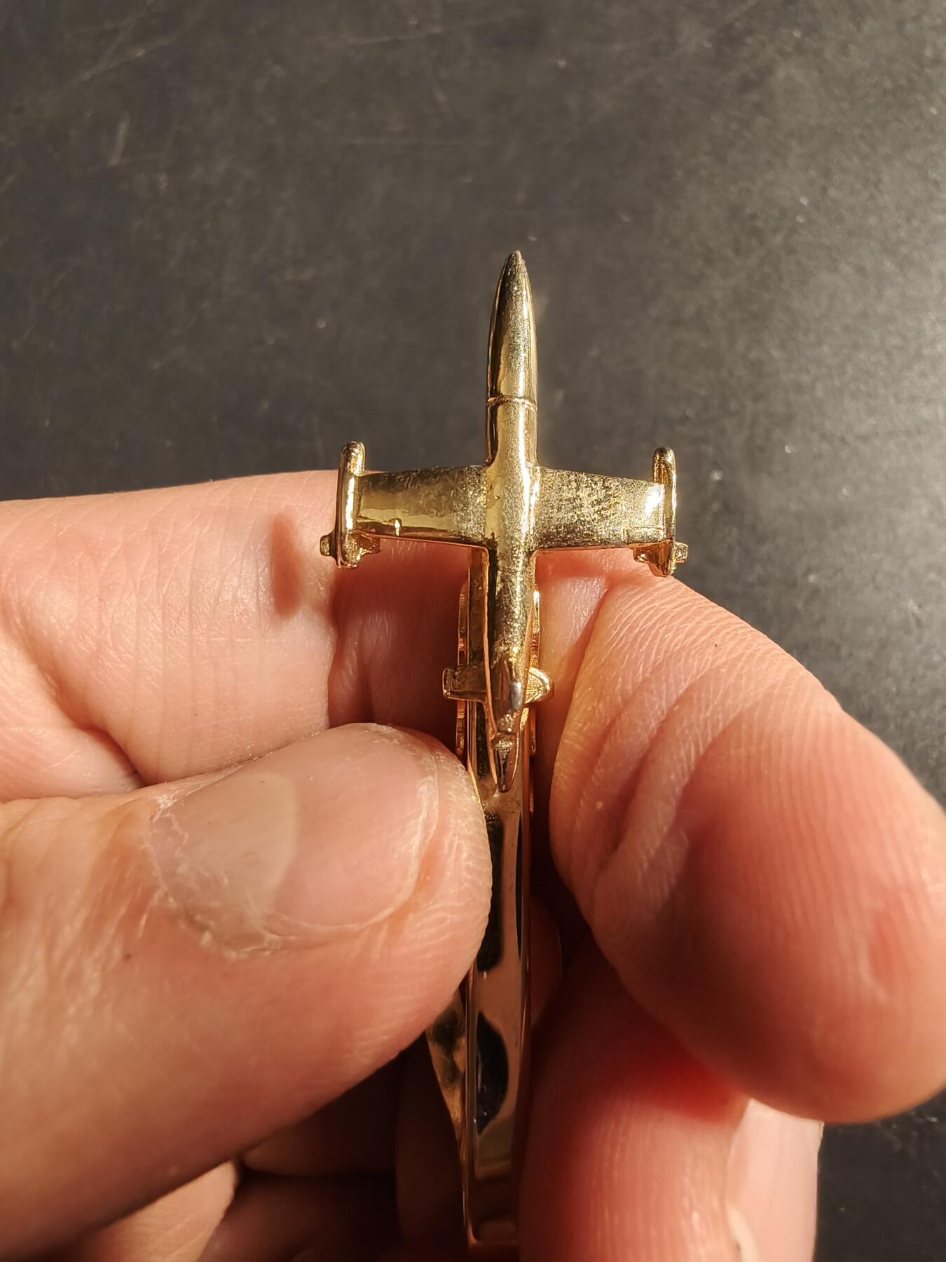 老王徽章第173期 美国安托瓦内特单翼飞机领带夹