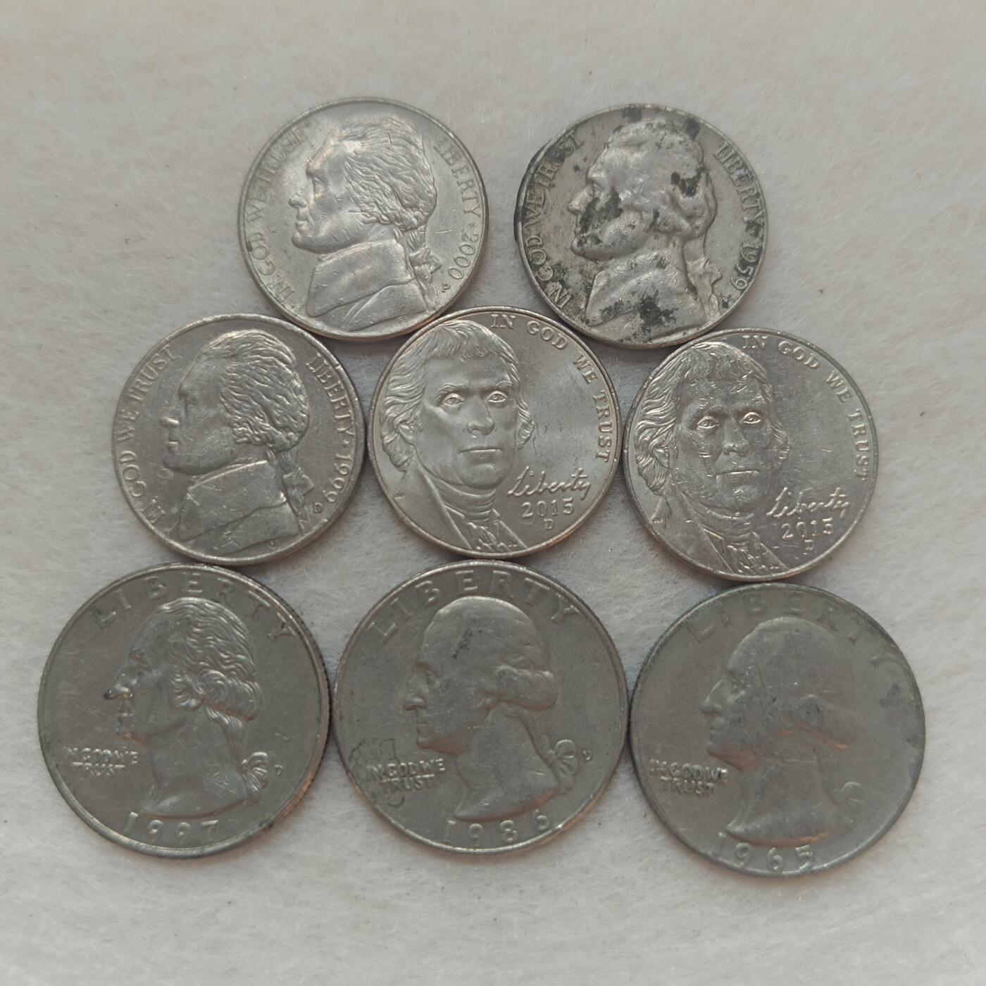 君烨收藏 0元起拍 散币场 每天一场 可留存 第21场 周日发货 19美国