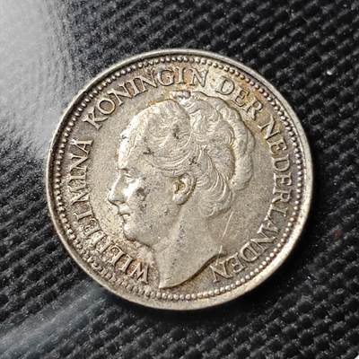 KK钱币收藏小铺 《套币 好品/批量散币专场》  2月预留时间 周末发货 -  1936荷兰10分银币