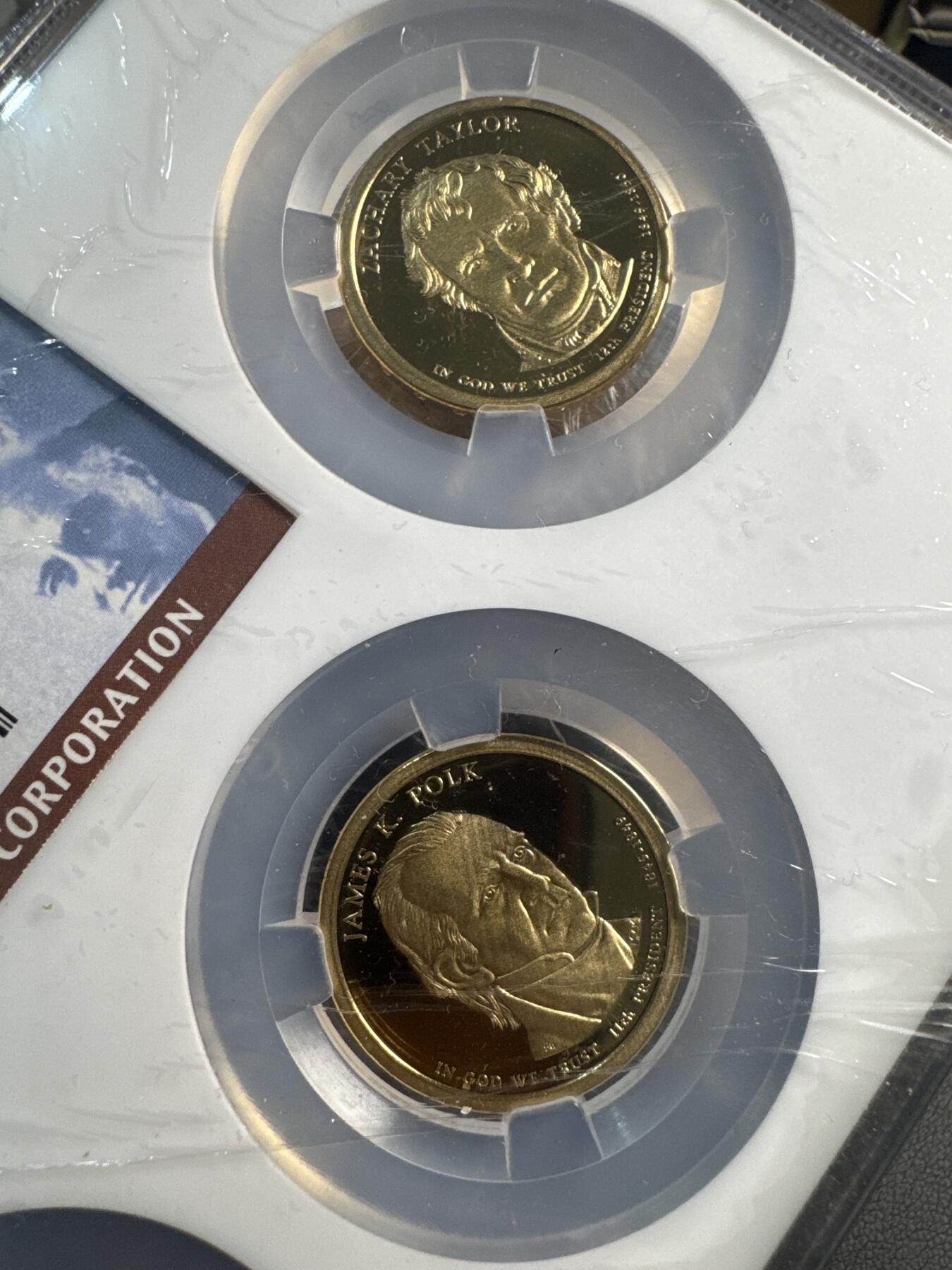 ❤️【币观天下】❤️ 第337期钱币拍卖- 2026.1.2周五晚上6点半场-长期征集拍品 美国2009年精制总统套币4枚 NGC PF69