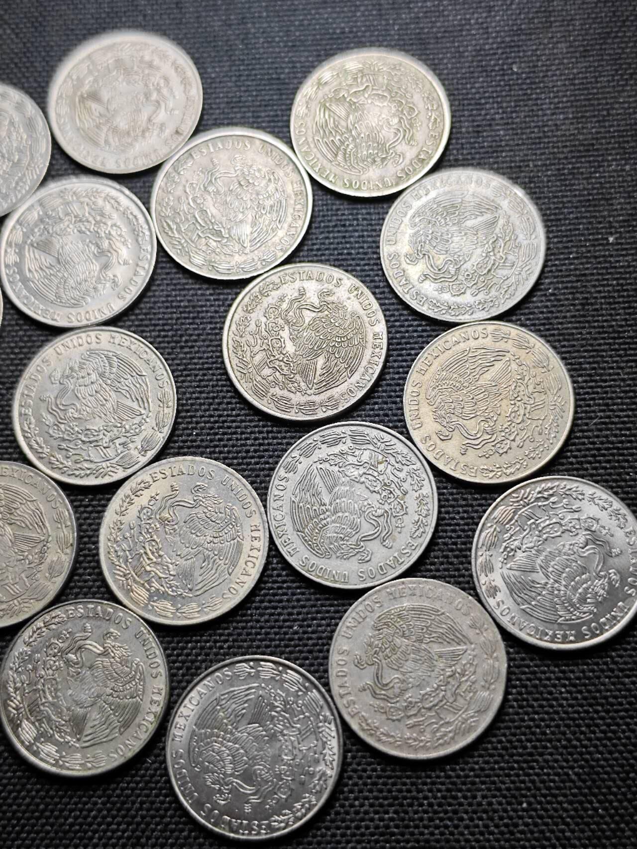 KK钱币收藏小铺 《套币 好品/批量散币专场》  2月预留时间 周末发货  墨西哥20分一组23枚