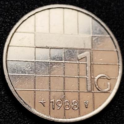 泉币菌-第159场-开年第二场 ，新年快乐！（特修改截拍时间为23:30分） - 带光美品 1988年 荷兰1盾镍币 贝娅特丽克丝女王 25mm