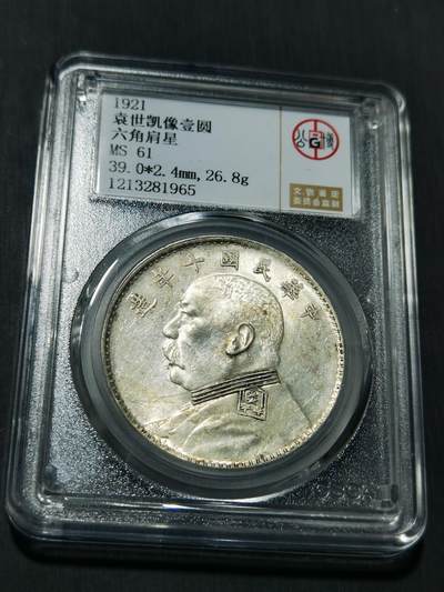 天下钱庄专场欢迎参拍 - 公博评级MS61六角肩星十年大头