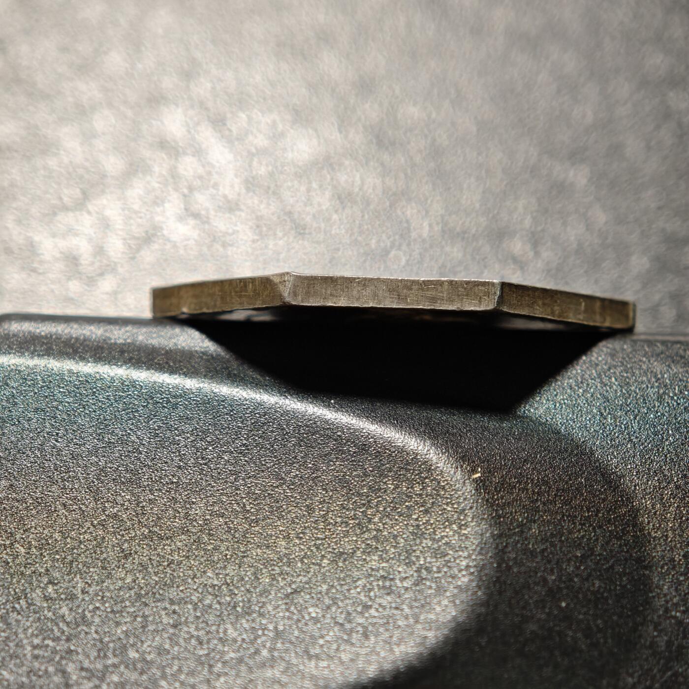 【德藏】世界币章拍卖第160期 1828年 法国卢瓦尔河农业部八角银章代用币 黄油彩包浆 状态极佳  直径约：30mm；重约：10.4g