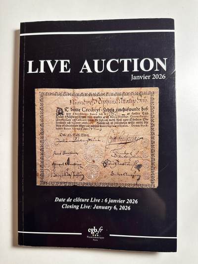 🐍甜小邱世界纸币收藏🐍第138期精品场💐 - 法国CGB2026年纸币拍卖目录 内含大量珍罕世界纸钞 收藏参考资料佳品