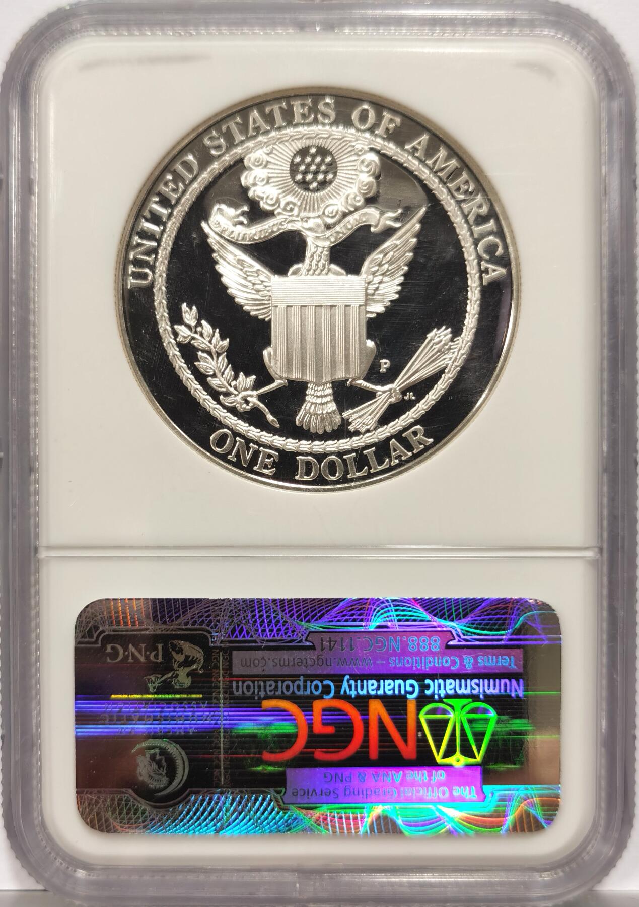 博洋堂“岁启嘉年”2026新年精品大拍专场暨第155期（全场包邮） NGC PF69UC 美国2008年秃鹰精制银币一元，镜面状态，币面干净漂亮，值得收藏。