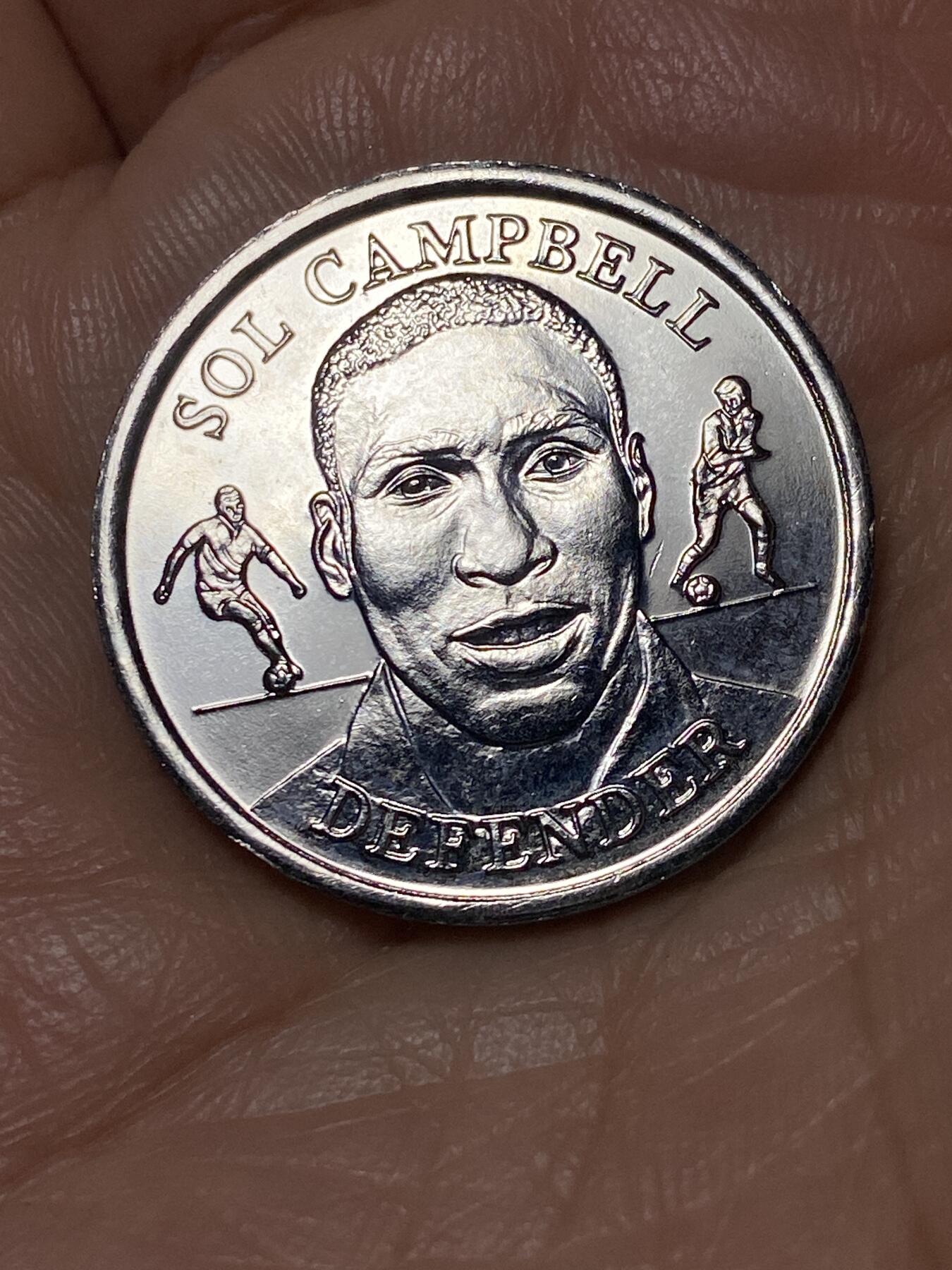 2026年第二场(总第一百七十一场）外国好品散币场(免佣金) 英国🇬🇧1998年法国世界杯纪念章(英格兰队传奇后卫索尔·坎贝尔)