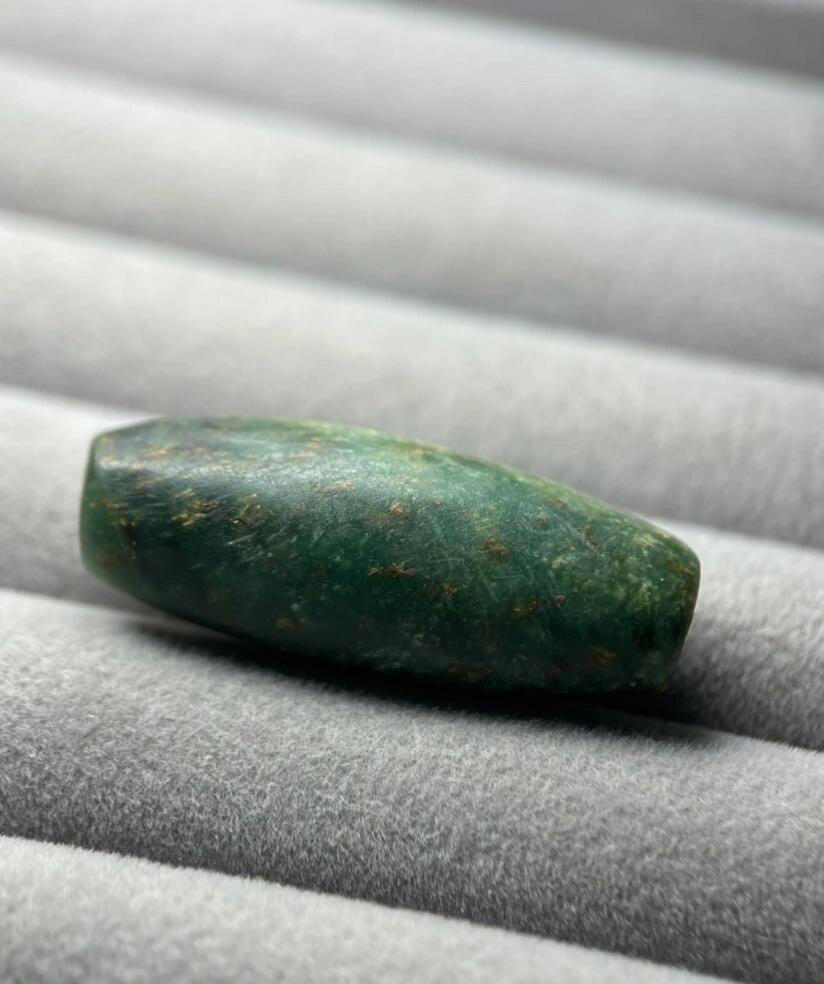 抚柳草堂-第五期章牌钱币（元旦欢庆场） 奖章勋章限时免佣 满百包邮 放漏专场 奥尔梅克文明古珠 珠径(mm):14.1;宽(mm):13.4;高(mm):长35.9;重量(g):10.2 年份大品相如图 永久保真