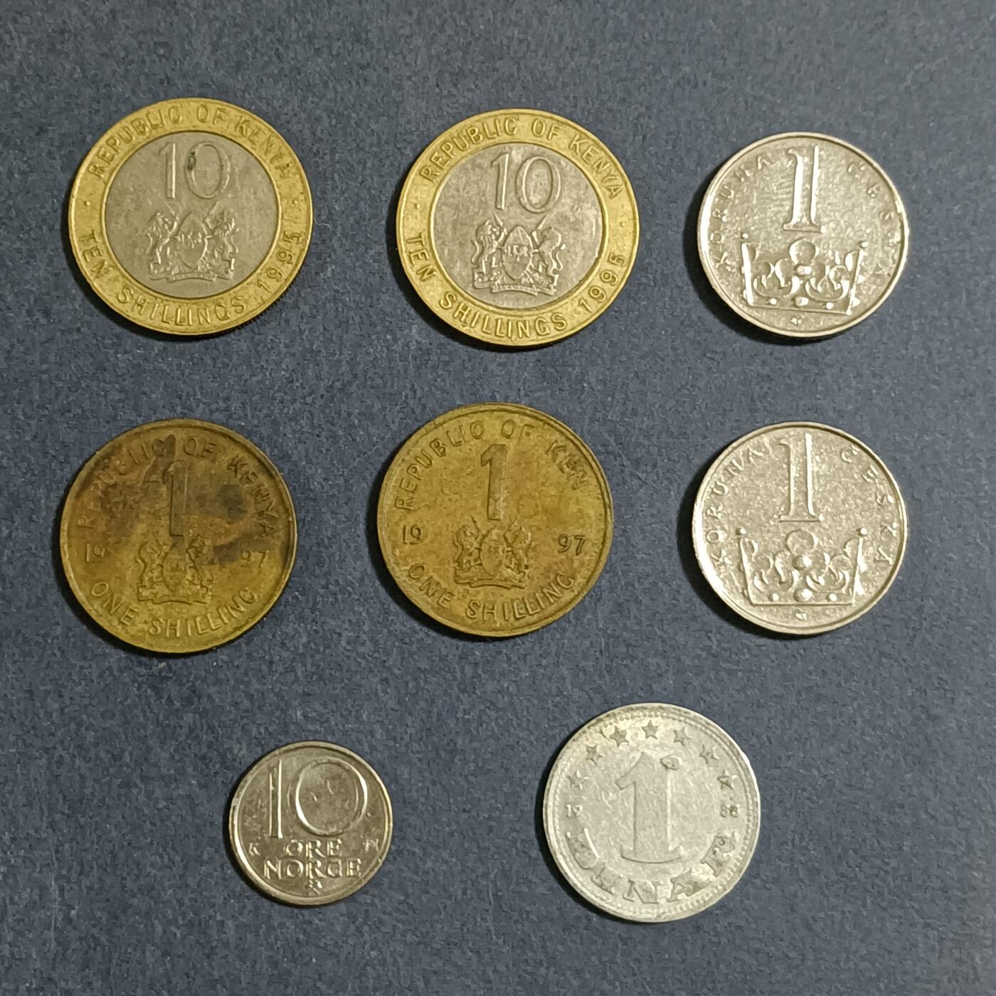 【游宝包邮场】蛇年第104期  各国硬币 8枚