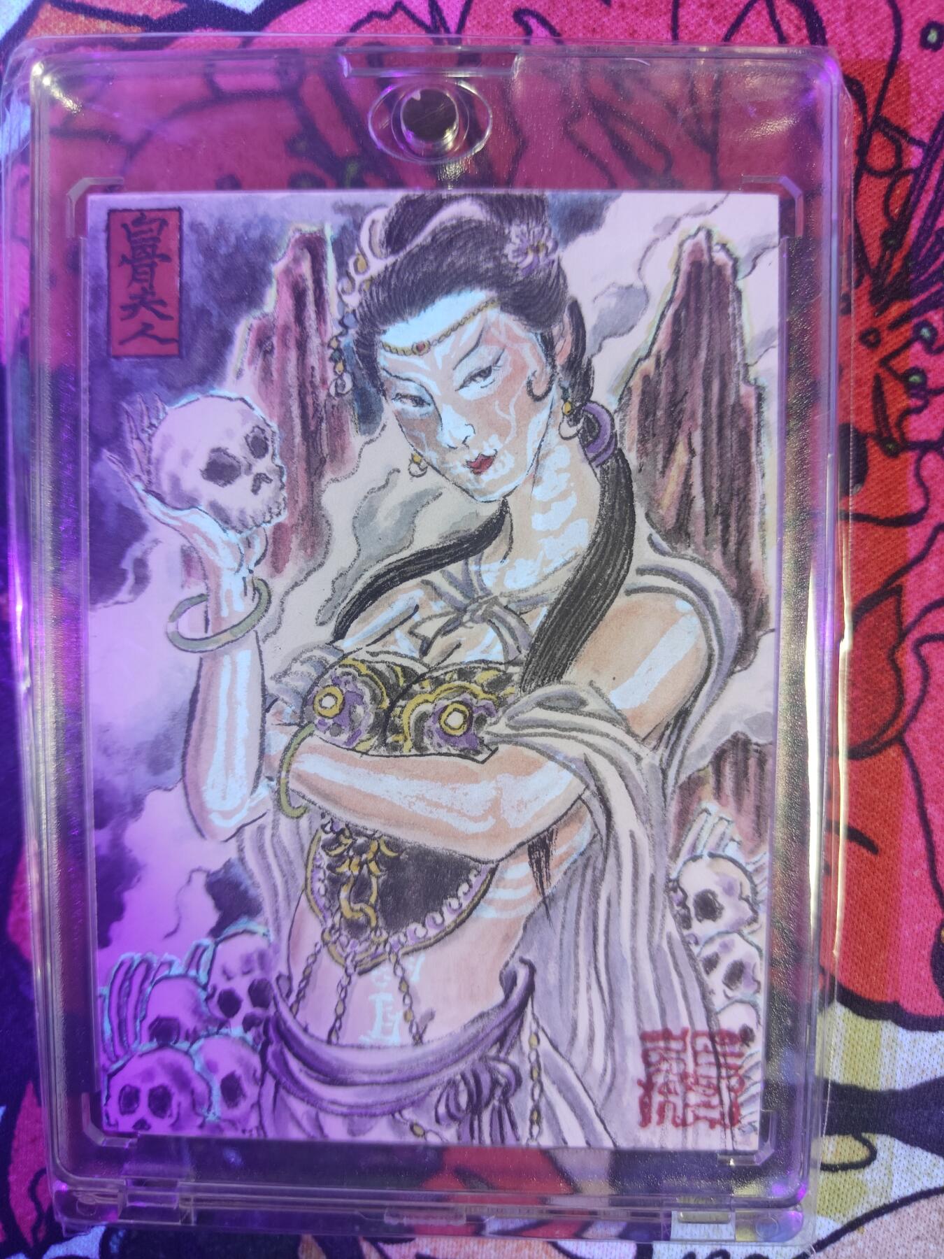 天玑星卡拍第157期《1.5周一截拍》持续收拍收评中 满赠卡需备注 【手绘卡】张先军 白骨夫人 手绘卡