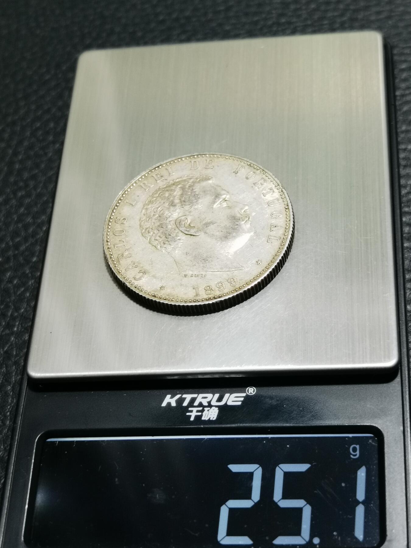 天下钱庄专场欢迎参拍 葡萄牙卡洛斯一世1000瑞斯银币