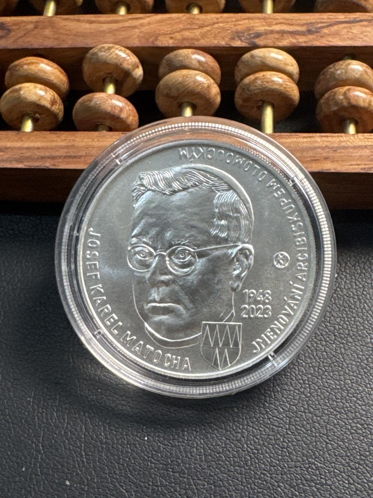❤️【币观天下】❤️ 第337期钱币拍卖- 2026.1.2周五晚上6点半场-长期征集拍品 捷克2023年约瑟夫·卡雷尔·马托查被任命为奥洛穆茨大主教纪念银币13克925银