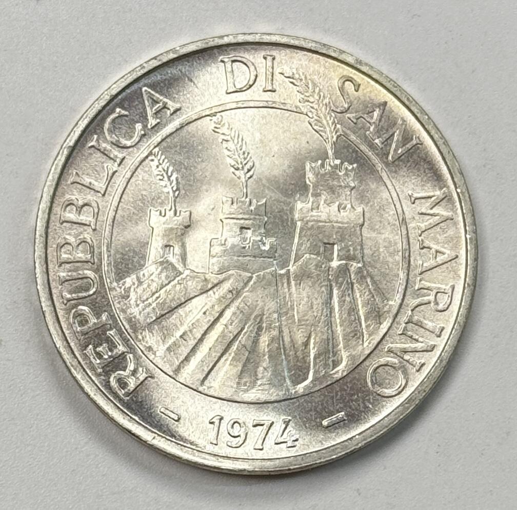 S&S Numismatic世界钱币-拍卖 第117期  圣马力诺1974年 动物系列-鸽子 500里拉纪念银币 11克835银