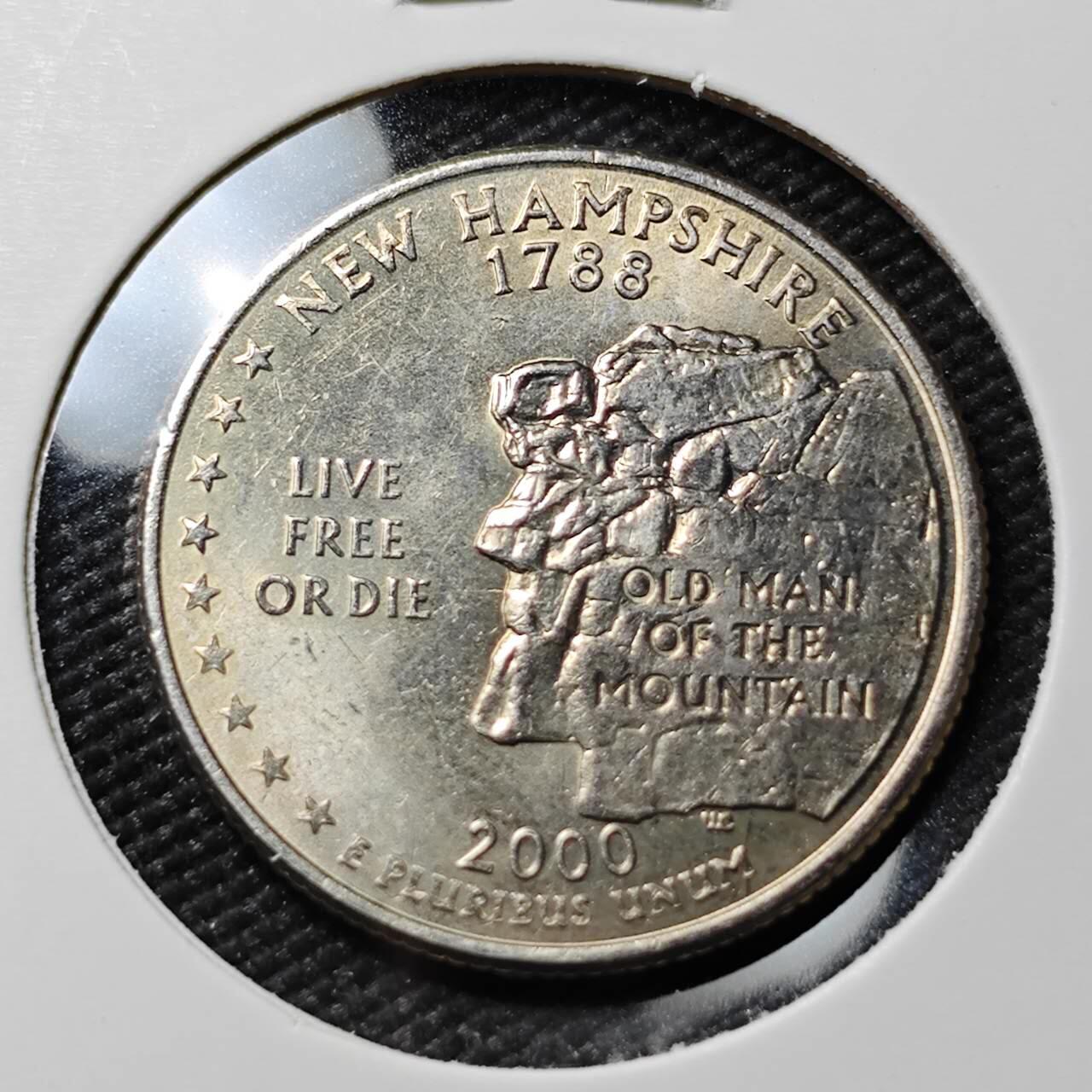 KK钱币收藏小铺  第383期  2月预留时间 周末发货  美国25分纪念币 好品