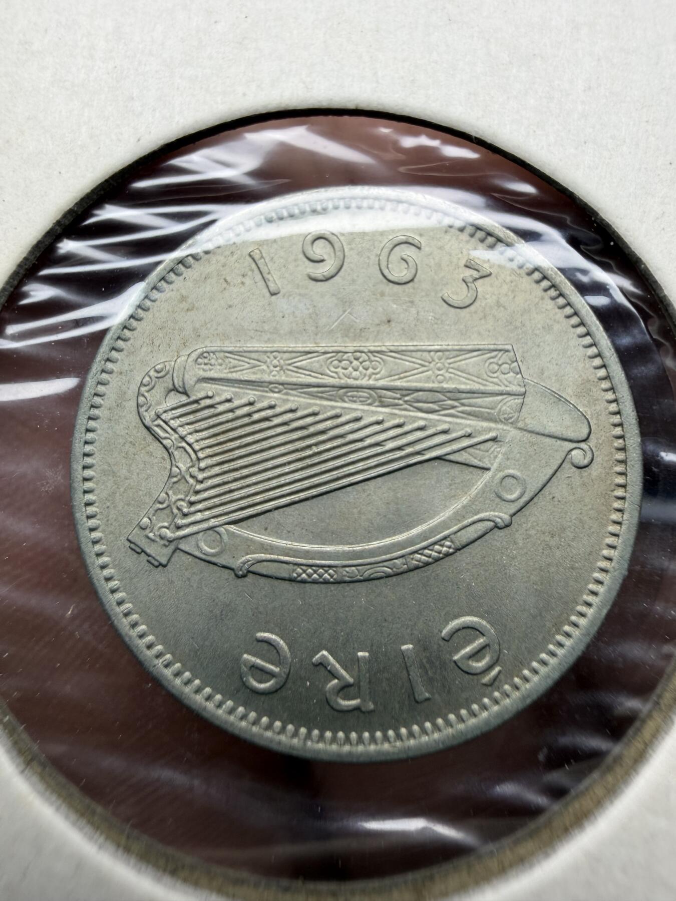 2025年集古藏今外币拍卖第十一期-第7场—（总第297拍），可以寄存60天，满160元包邮。 1963年爱尔兰6便士