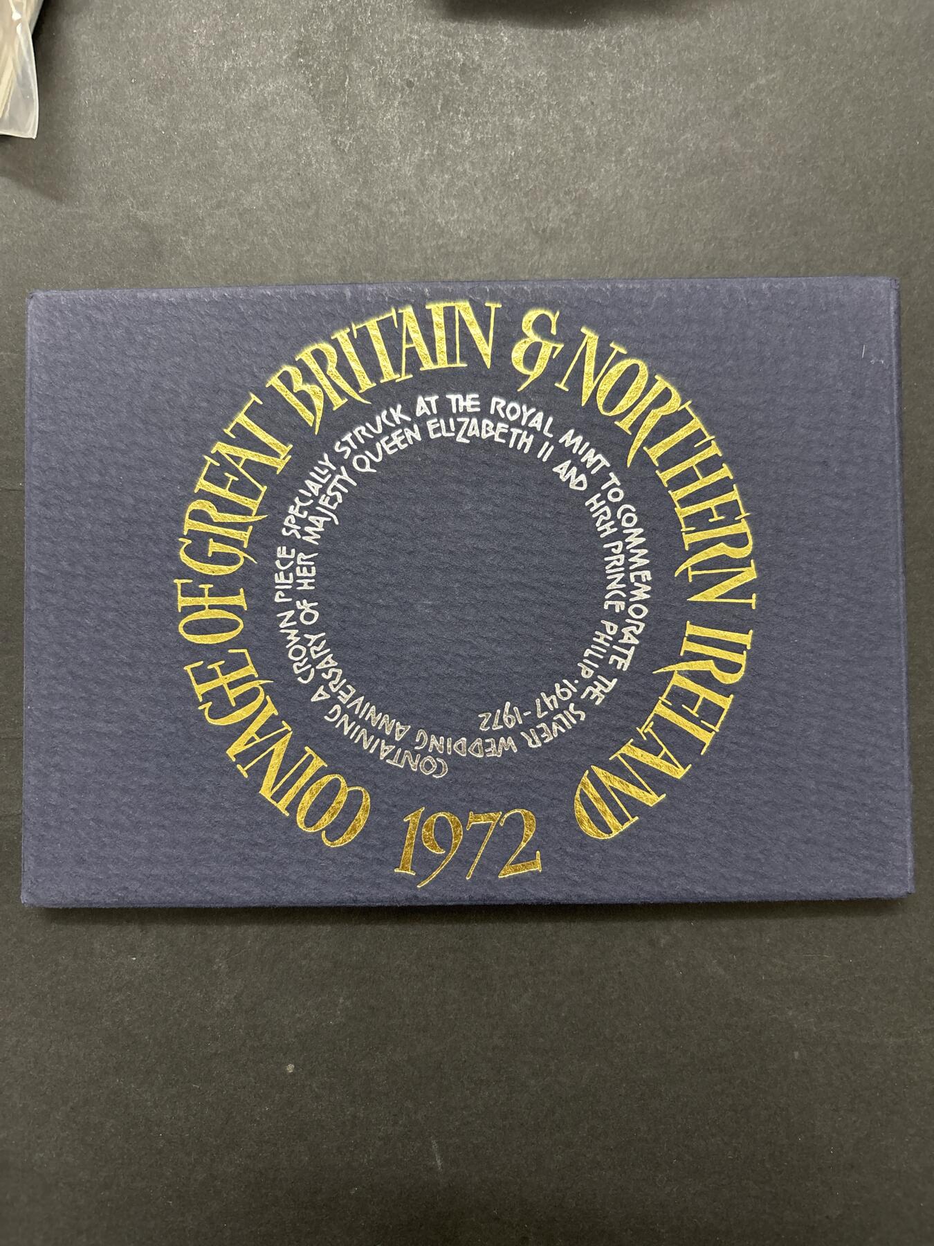 文馨钱币收藏 迎新纳福2026新年第一场（第 287 场）金银老铜币拍卖 原封原盒全新  1972 年英国精制币带铜章一套