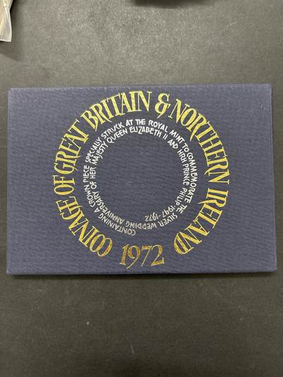 文馨钱币收藏 迎新纳福2026新年第一场（第 287 场）金银老铜币拍卖 - 原封原盒全新  1972 年英国精制币带铜章一套