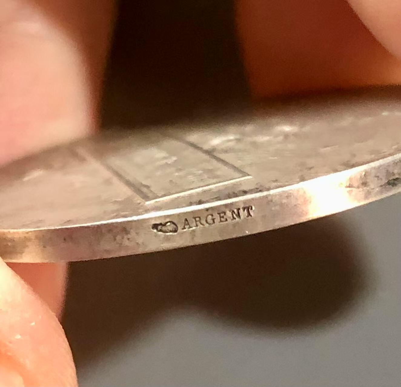 七河·世界币章小拍（总第32期） 少见！法兰西纺织总协会银质奖章