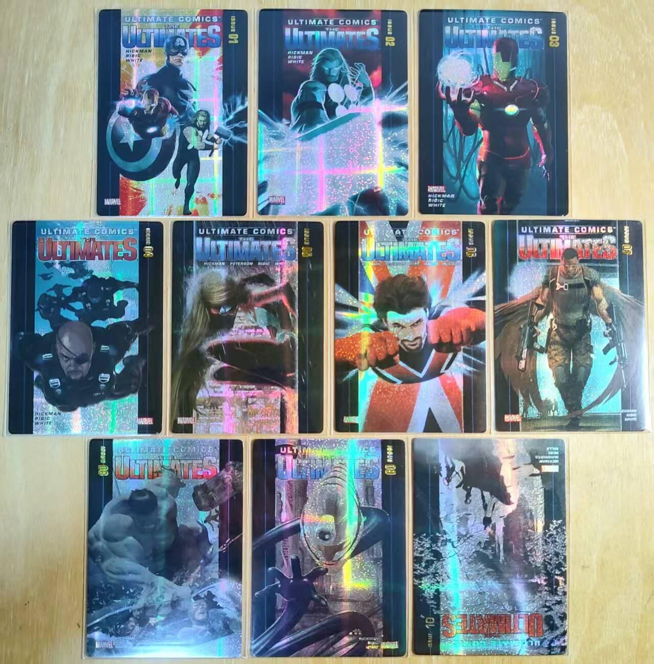 龙虎卡牌-七零场，2026首场，全场包邮！！（无佣金，周六结拍，欢迎送拍） 纱布闪9张全 美漫卡牌 漫威超级英雄系列第一弹 一套 (卡背漫画剧情分镜)