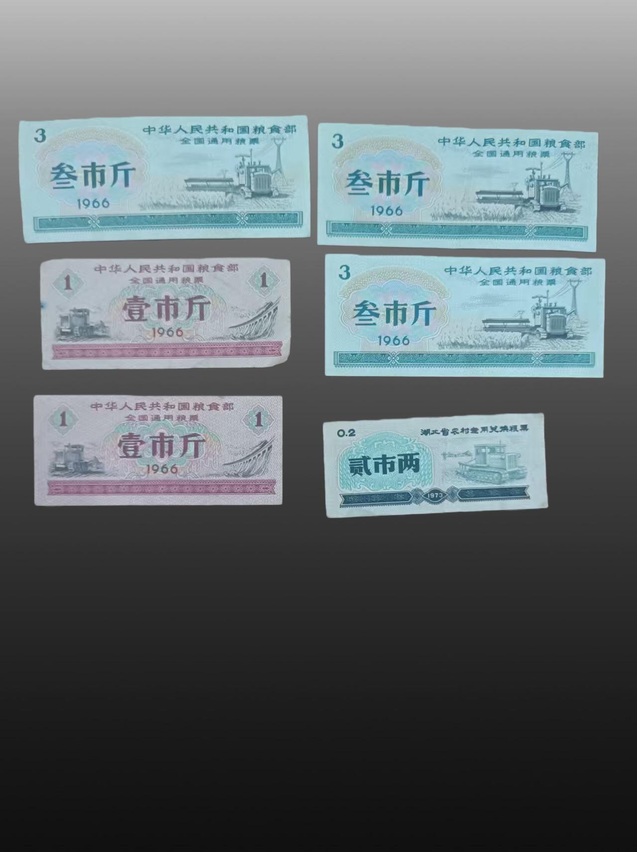 程曦曙光-安欣 一至五斤全国粮票