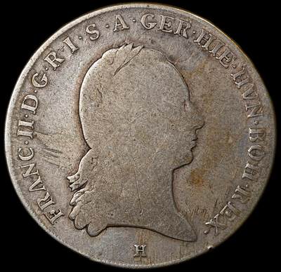 修遠堂世界钱币第一百期 - 1795年神罗-奥属尼德兰1泰勒大银币 28.77g，含银87.3%