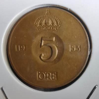 沼泽如烟--第950场 - 瑞典1953年5欧尔