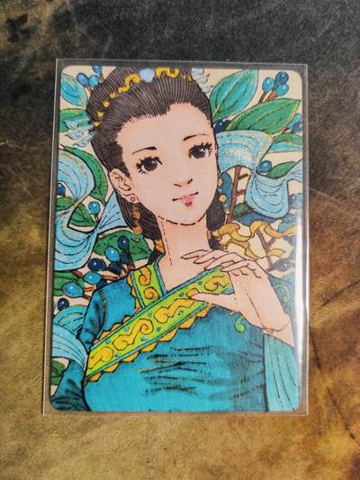 阳大大卡牌拍卖第90期（持续收拍品，周五晚上九点截拍，进群福利早知道） - 【手绘拓卡】小花瓣艺术文创 药香 桂枝 限编014/022