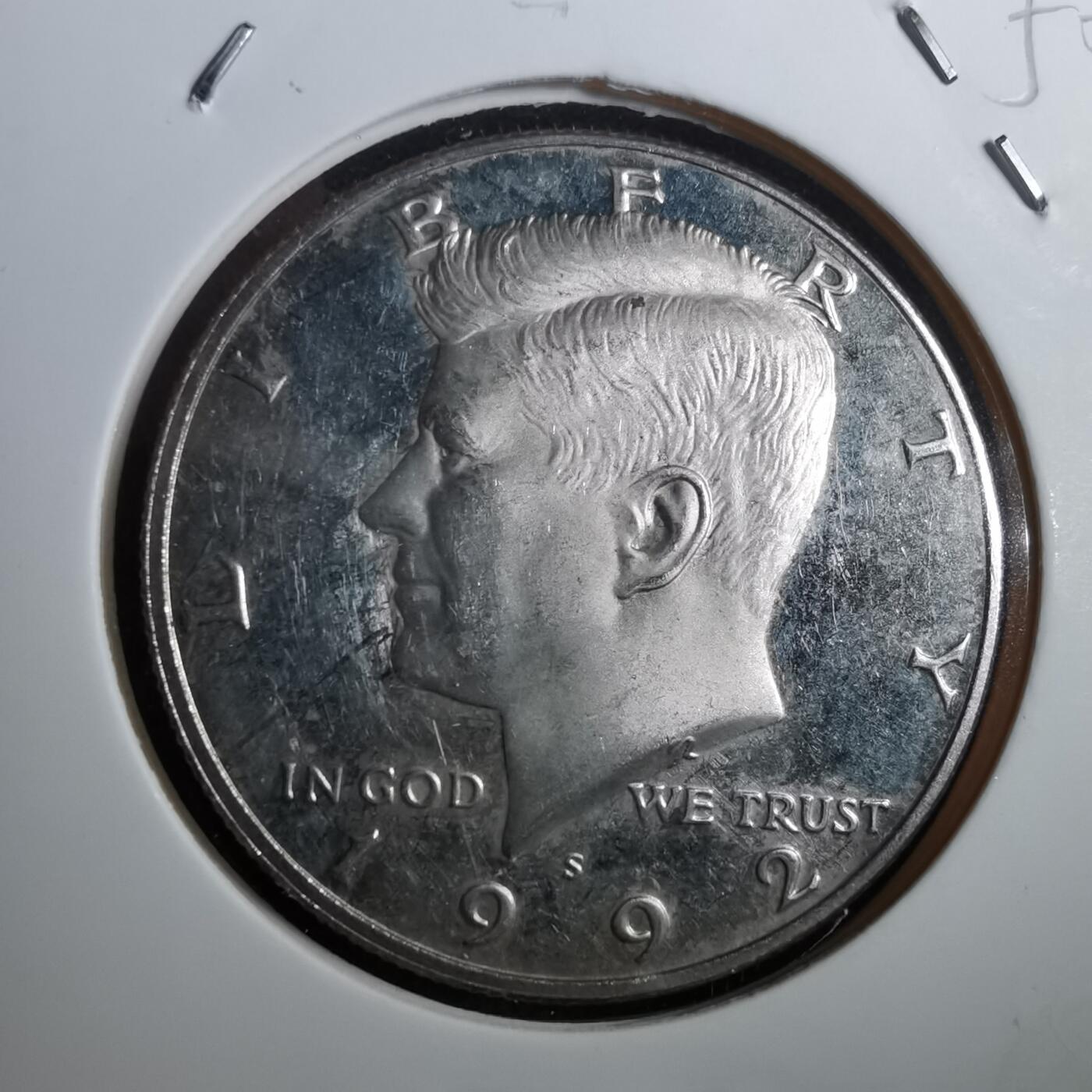 沼泽如烟--第950场 美国1992年半美元精制币