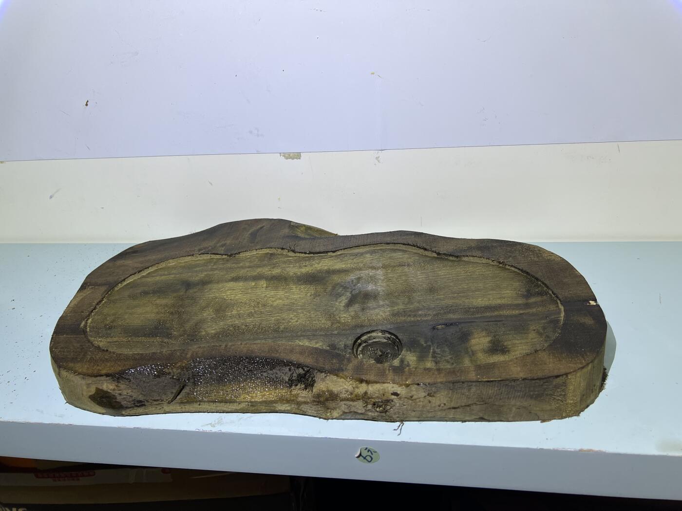 零元拍： 1231-3金丝楠 茶盘，尺寸约515/240/290/厚40MM，满果香，满金丝满水波，未上漆上蜡。重量约4.5公斤