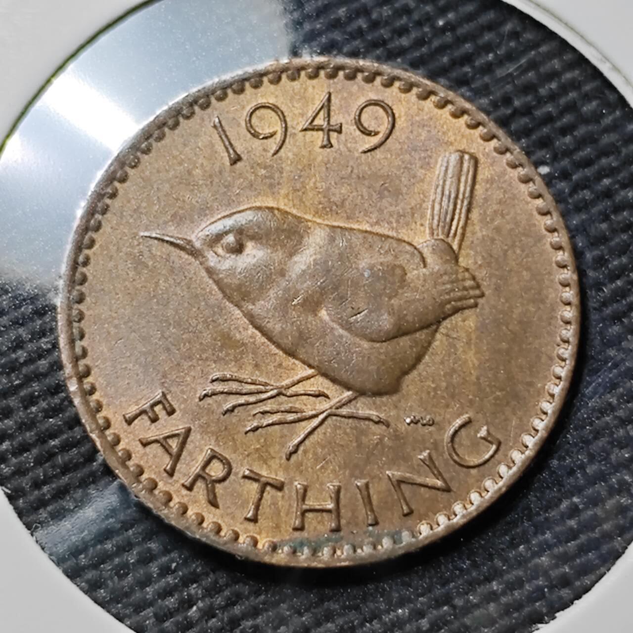 KK钱币收藏小铺  第383期  2月预留时间 周末发货  1949英国1法新