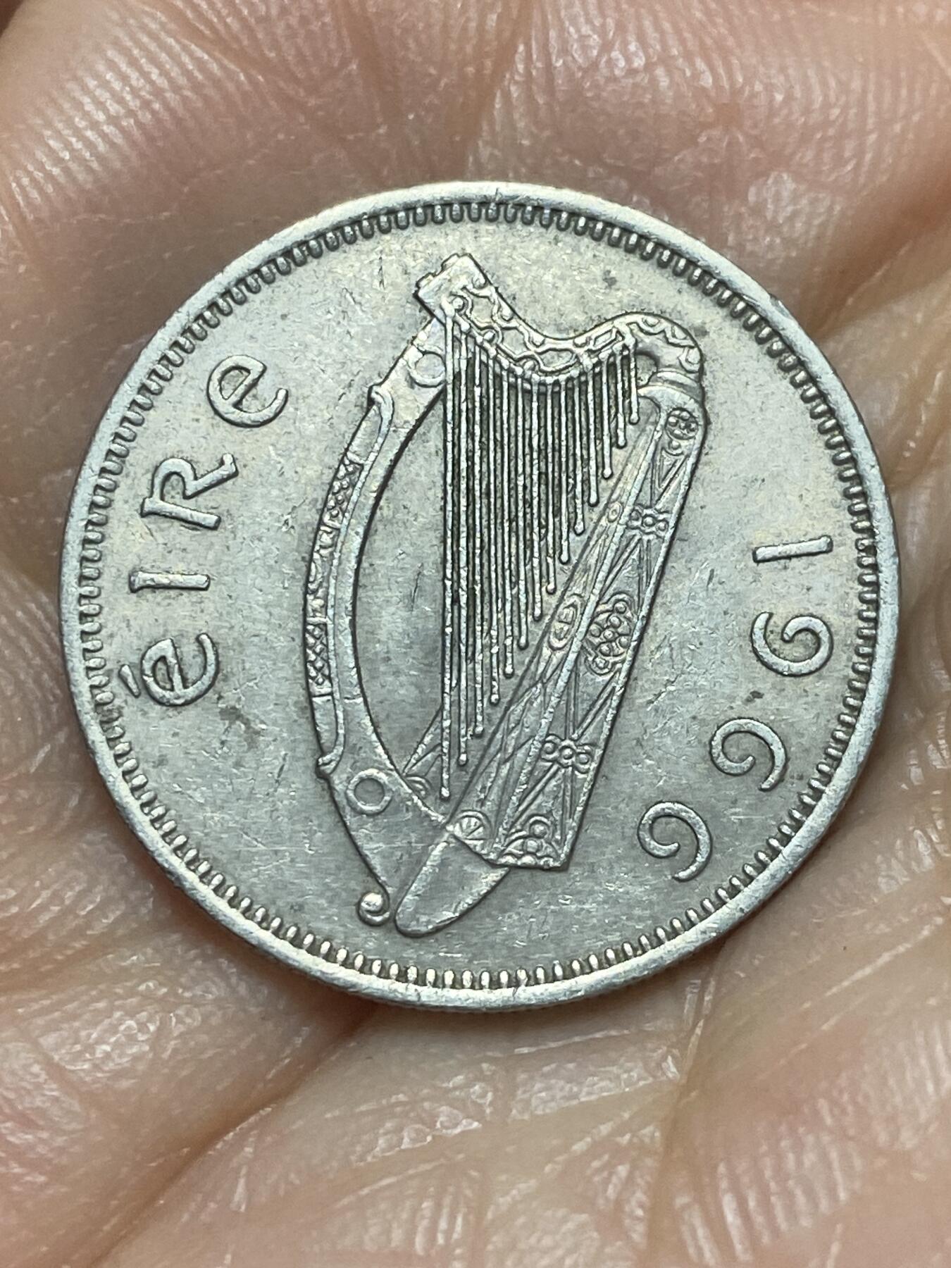 2026年第三场(总第一百七十二场）外国好品散币场(免佣金) 爱尔兰🇮🇪1966年1先令(共和国时期第一套第二版)