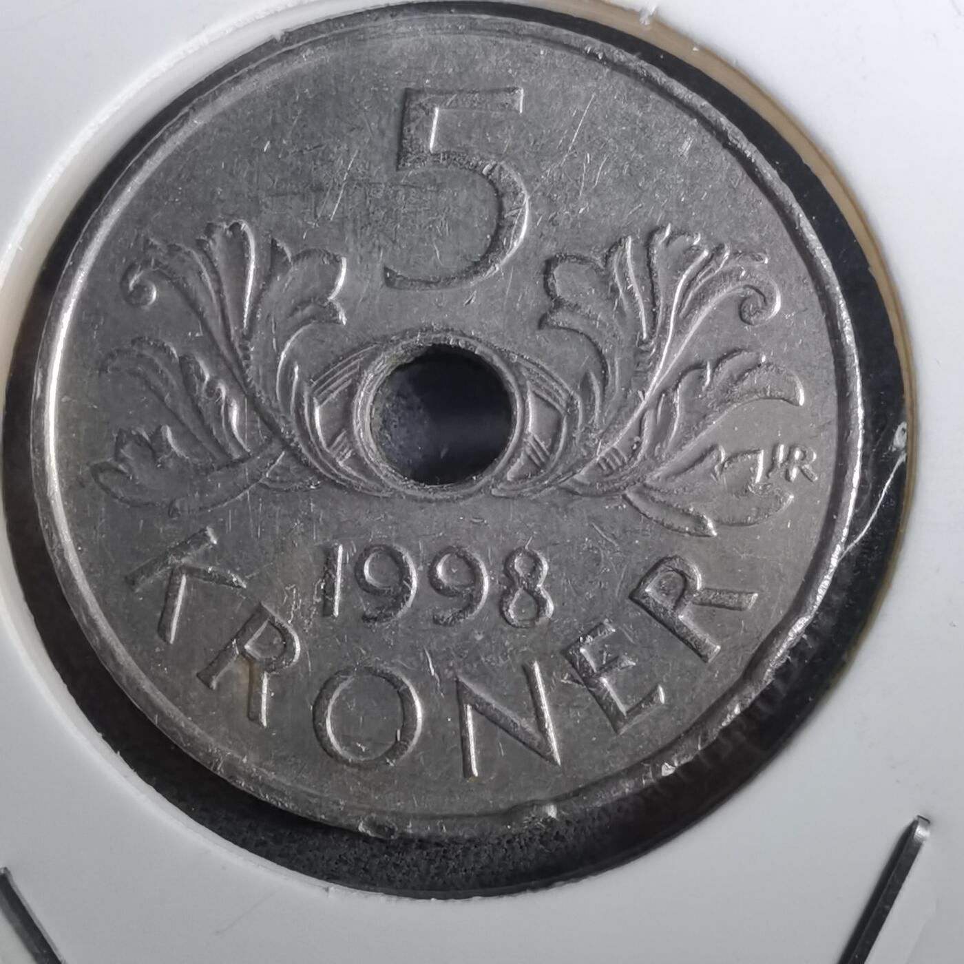 沼泽如烟--第950场 挪威1998年5克朗