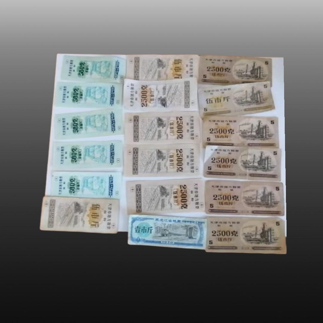 程曦曙光-安欣 全国粮票21张/地方粮票79张 共100张