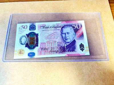 【Blue Auction】世界纸币精拍第771期——18级TOP拍卖/信誉/品质/专业/高效💫 - 【无47】英国 2024年50镑 全新UNC