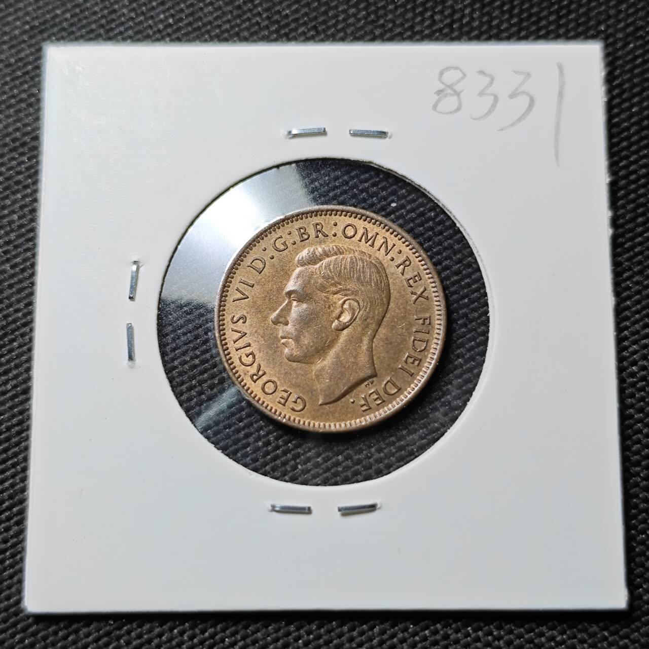 KK钱币收藏小铺  第383期  2月预留时间 周末发货  1949英国1法新