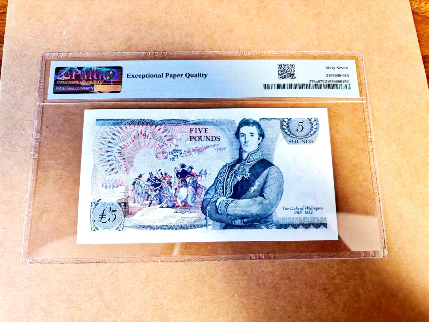 【Blue Auction】世界纸币精拍第771期——18级TOP拍卖/信誉/品质/专业/高效💫 【无47】英国 D序列 1971-72年5镑 PMG67EPQ 高分