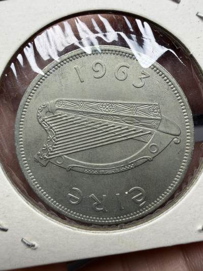 2025年集古藏今外币拍卖第十一期-第7场—（总第297拍），可以寄存60天，满160元包邮。 1963年爱尔兰1/2克朗