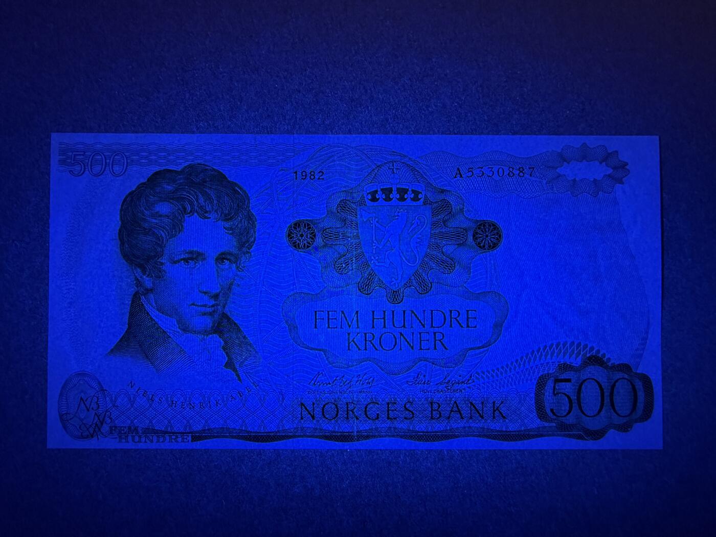 《艾美收藏》第227期-1.3周六外币黄金场-马年首拍 挪威500克朗 AU 1982年 挪威数学家阿贝尔 A冠无4